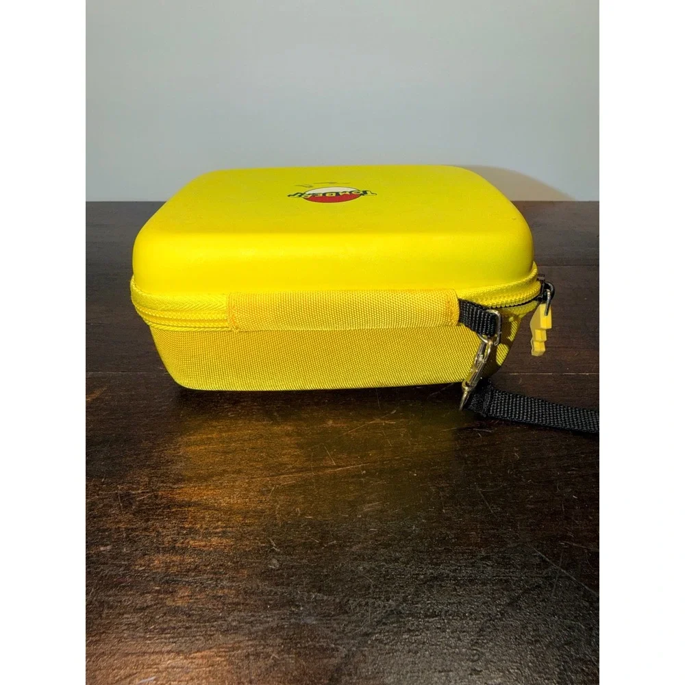 Rare Tombert Travel Carrying Yellow Pokemon Ball Zippered Case‎ Pouch For Switch